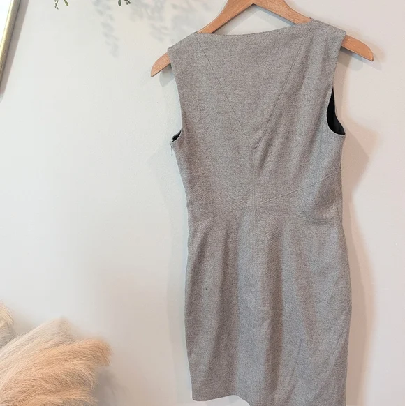 Helmut Lang Charcoal Midi Dress Size 4 - Picture 4 of 4